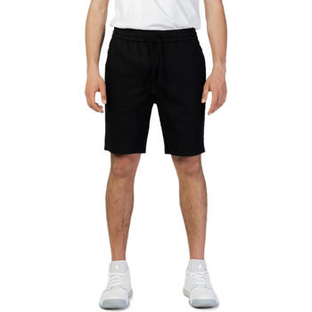 Textil Homem Shorts / Bermudas Only & Sons  ONSLINUS SHORTS LINEN MIX GW 1824 NOOS - 22021824 Preto