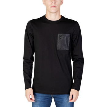 Textil Homem T-shirt mangas compridas Antony Morato REGULAR FIT IN COTONE MMKL00327-FA100144 Preto