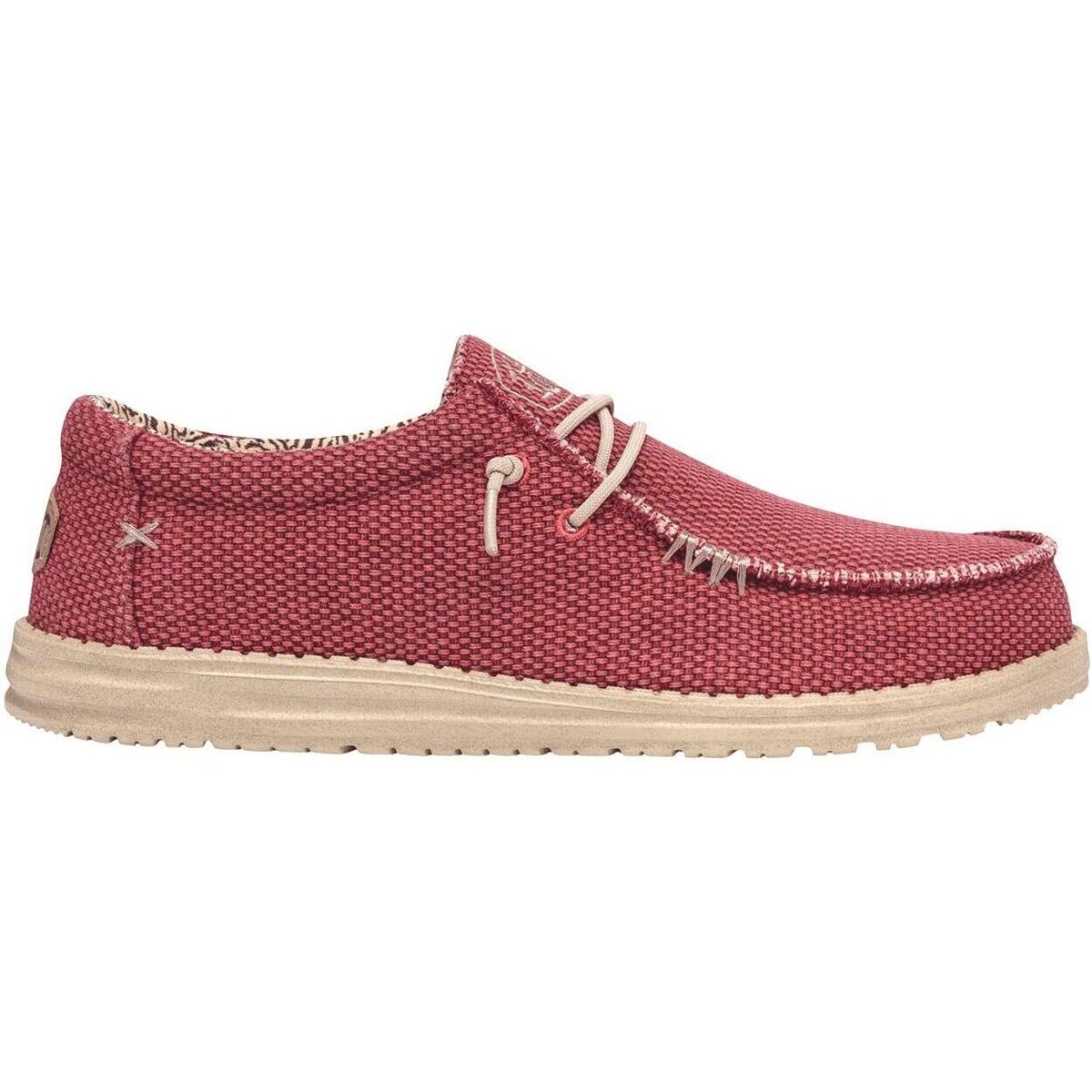 Sapatos Homem Sapatos Dude Wally braided Vermelho