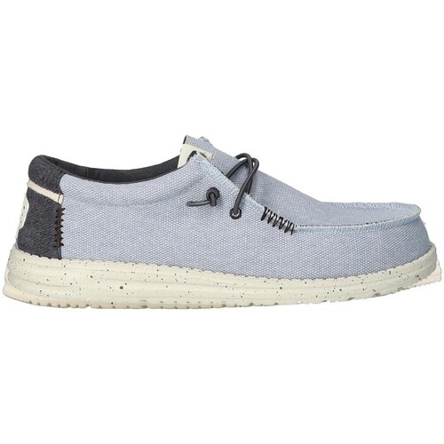 Sapatos Homem Calçado de segurança Dude ZAPATOS WALLABE TEJIDOS  WALLY COASTLINE JUTE AZUL Azul