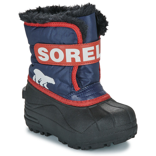 Sapatos Criança Botas de neve Sorel CHILDRENS SNOW COMMANDER Azul / Vermelho