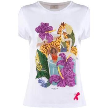 Textil Mulher T-Shirt mangas curtas Nenette dok Branco