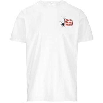 Textil Homem T-Shirt mangas curtas Kappa 381j19w_authentic_brex_bianco Branco