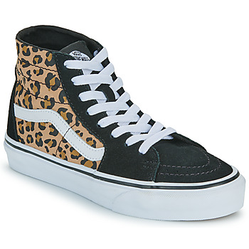 Sapatos Mulher Sapatilhas de cano-alto Vans SK8-Hi Tapered Preto / Leopardo