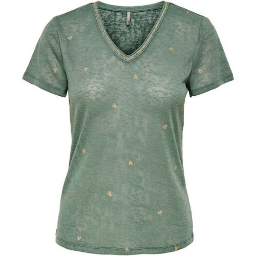 Textil Mulher camisas Only  Verde