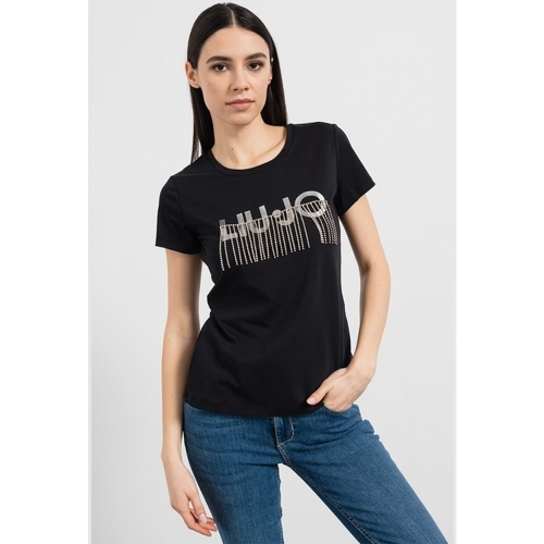 Textil Mulher T-shirts e Pólos Liu Jo WA4017J5003 Preto