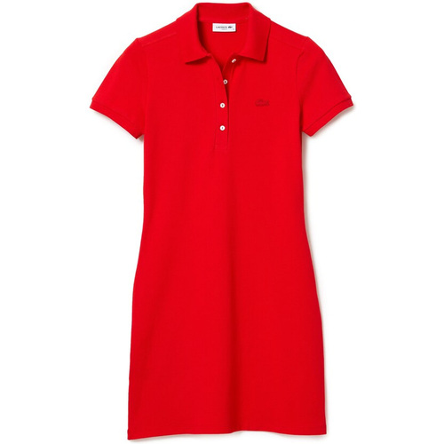 Textil Mulher Vestidos Lacoste  Vermelho