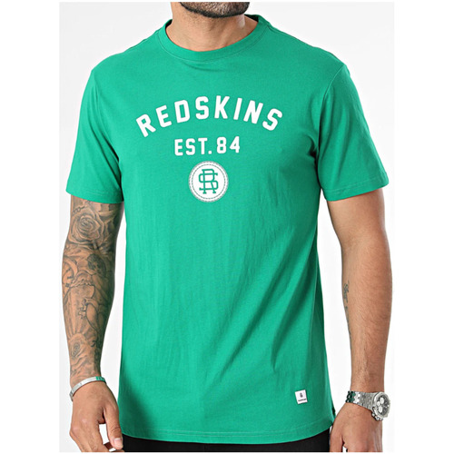 Textil Homem T-Shirt mangas curtas Redskins JONJON MARK Verde