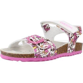 Sapatos Rapariga Sandálias Geox B SANDAL CHALKI GIRL Branco