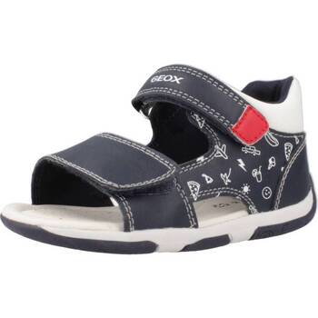 Sapatos Rapaz Sandálias Geox B SANDAL TAPUZ B.A Azul