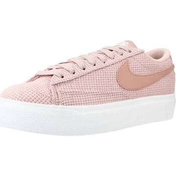 Sapatos Mulher Sapatilhas Nike W BLAZER LOW PLATFORM Rosa