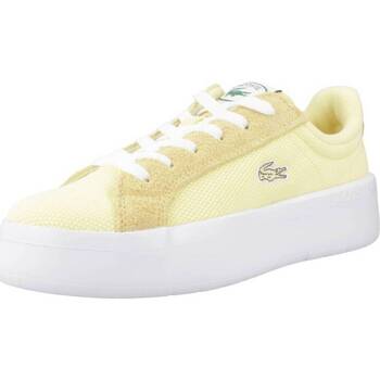 Sapatos Mulher Sapatilhas Lacoste CARNABY PLATFORM LITE TEX Amarelo