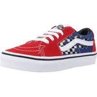 Sapatos Rapaz Sapatilhas Vans SK8-LOW REFLECT CHECK Vermelho