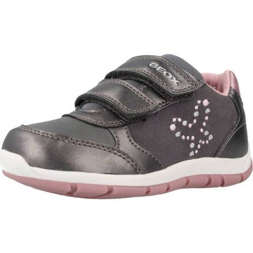 Sapatos Rapariga Sapatilhas Geox B HEIRA GIRL Prata