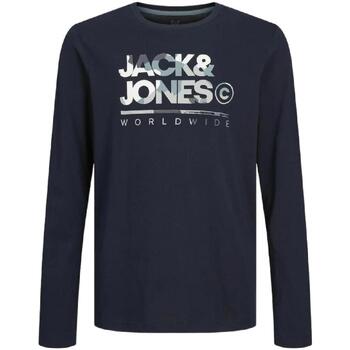 Textil Rapaz T-Shirt mangas curtas Jack & Jones  Azul