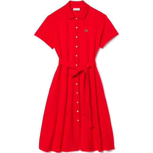 Textil Mulher Vestidos Lacoste  Vermelho