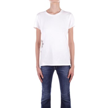 Textil Mulher T-Shirt mangas curtas Liu Jo CA4308 J5003 Branco