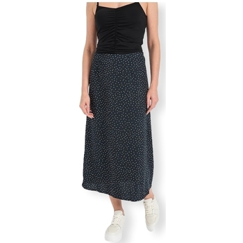 Textil Mulher Saias Only Saia Emy Maya Maxi - Black/White Dots Preto