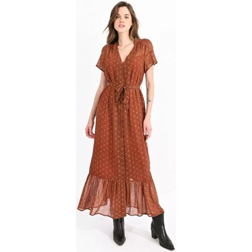 Textil Mulher Vestidos Molly Bracken TS126BN Castanho