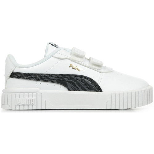 Sapatos Criança Sapatilhas Puma Carina 2.0 Zebra V Inf Branco