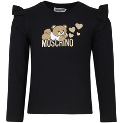 Textil Rapariga T-Shirt mangas curtas Moschino HDO00T-LBA11 Preto