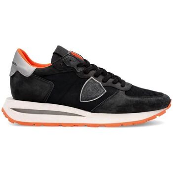 Sapatos Homem Sapatilhas Philippe Model TKLU WNV4 - TROPEZ HAUTE-NEON NOIR ORANGE Preto