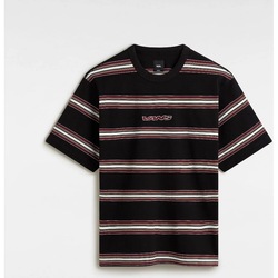 Textil Homem T-shirts e Pólos Vans MESA STRIPE SS SHIRT Preto