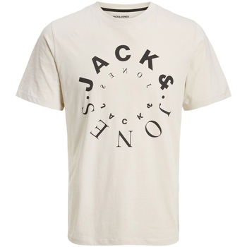 Textil Rapaz T-shirts e Pólos Jack & Jones  Bege