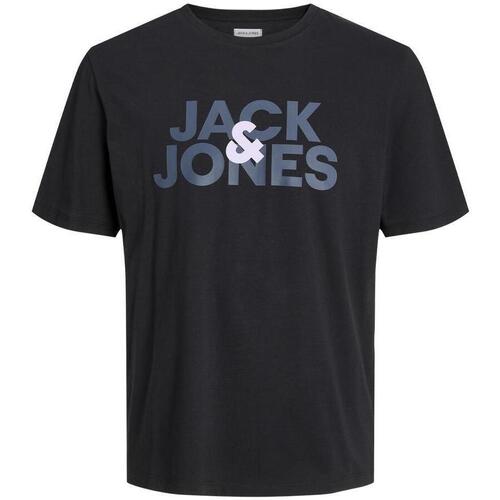 Textil Rapaz T-shirts e Pólos Jack & Jones  Preto