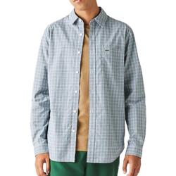 Textil Homem Camisas mangas comprida Lacoste  Verde