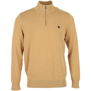 Textil Homem camisolas Timberland Cotton Yd 1/4 Zip Sweat Amarelo