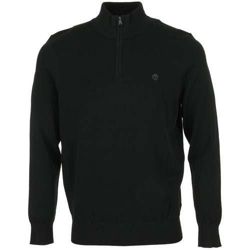 Textil Homem camisolas Timberland Cotton Yd 1/4 Zip Sweat Preto