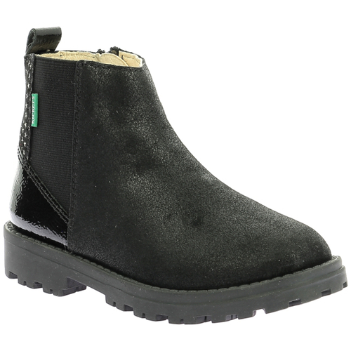 Sapatos Rapariga Botas baixas Kickers Groofit Preto