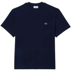 Textil Homem T-shirts e Pólos Lacoste Classic Fit Cotton T-Shirt Midnight Blue Azul