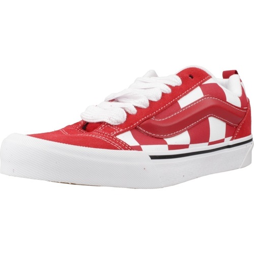 Sapatos Homem Sapatilhas Vans KNU SKOOL MEGA CHECK Vermelho