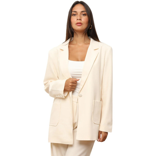 Textil Mulher Casacos/Blazers La Modeuse 72461_P170147 Bege