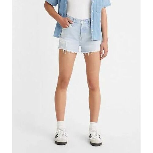 Textil Mulher Shorts / Bermudas Levi's 56327 0036 - 501 SHORT-PROMISE ME Azul