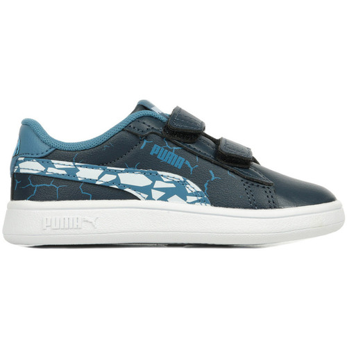 Sapatos Criança Sapatilhas Puma Smash 3.0 Llcy Monster Vlnf Azul