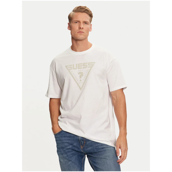 Textil Homem T-Shirt mangas curtas Guess Z4BI02 I3Z14 Branco