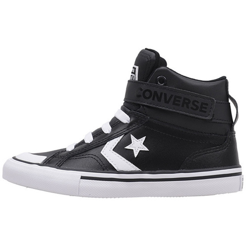 Sapatos Rapaz Sapatilhas de cano-alto Converse PRO BLAZE STRAP FOUNDATIONAL LEATHER Preto