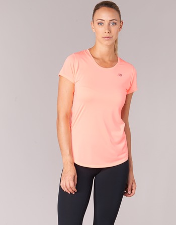 Textil Mulher T-Shirt mangas curtas New Balance  Coral