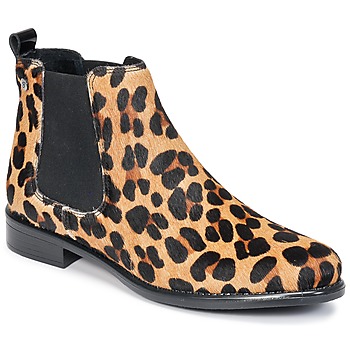 Sapatos Mulher Botas baixas Betty London HUGUETTE Leopardo