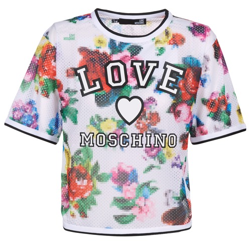 Textil Mulher Tops / Blusas Love Moschino W4G2801 Branco / Multicolor