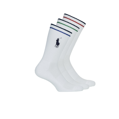 Accesorii Șosete sport Polo Ralph Lauren 3PK BPP-SOCKS-3 PACK Alb