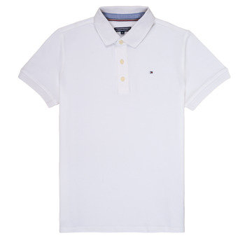 Îmbracaminte Băieți Tricou Polo mânecă scurtă Tommy Hilfiger KB0KB03975 Alb