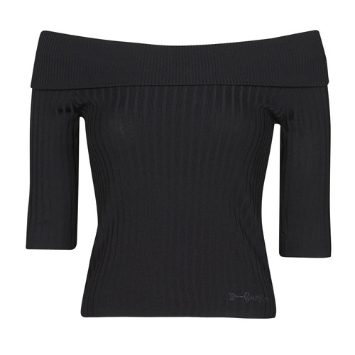 Îmbracaminte Femei Tricouri cu mânecă lungă  Guess DAYNA OFF SHOULDER SWTR Negru