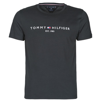 Îmbracaminte Bărbați Tricouri mânecă scurtă Tommy Hilfiger CORE TOMMY LOGO Negru