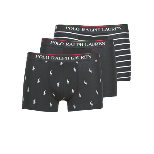 Lenjerie intimă Bărbați Boxeri Polo Ralph Lauren CLASSIC TRUNK X3 Negru / Alb