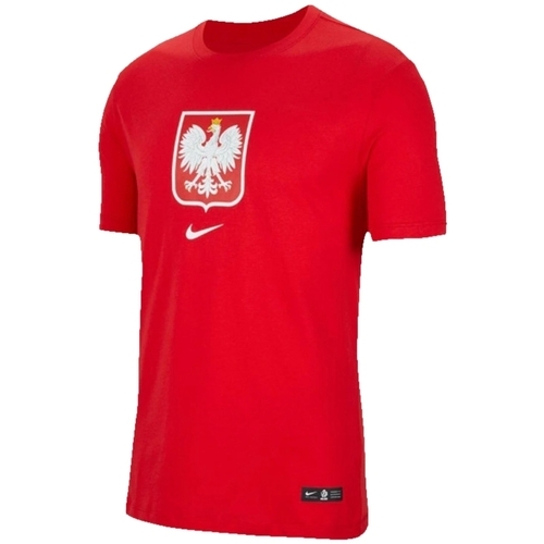 Îmbracaminte Bărbați Tricouri mânecă scurtă Nike Poland Evergreen Crest Tee roșu