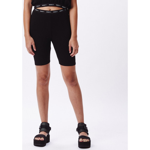 Îmbracaminte Femei Pantaloni scurti și Bermuda Obey Glen aspen short Negru